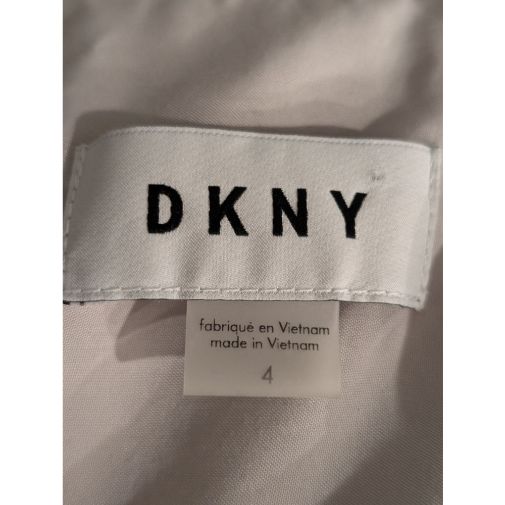 Women's DKNY Beige Long Sleeve Shirt Dress with Tie Waist, Size 4 - Picture 6 of 7